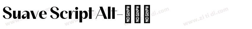 Suave Script Alt字体转换
